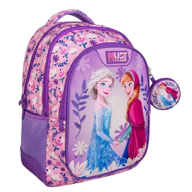 Must Σχολική Τσάντα Πλάτης Δημοτικού Disney Frozen Sisters 3 Θήκες (32x18x43) 000564791