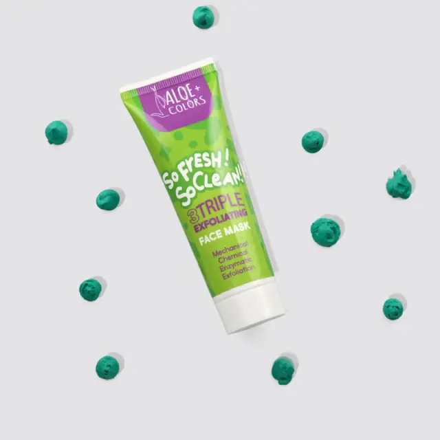 ALOE COLORS So Fresh! So Clean! Triple Exfoliating Μάσκα Προσώπου για Καθαρισμό 60ml 2