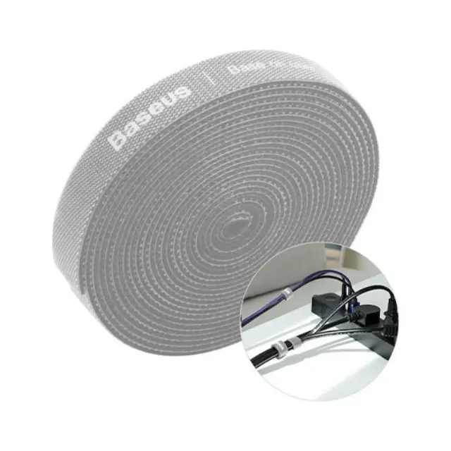Baseus Velcro Καλωδίων 3000mm σε Γκρι χρώμα (1τμχ) ACMGT-F0G