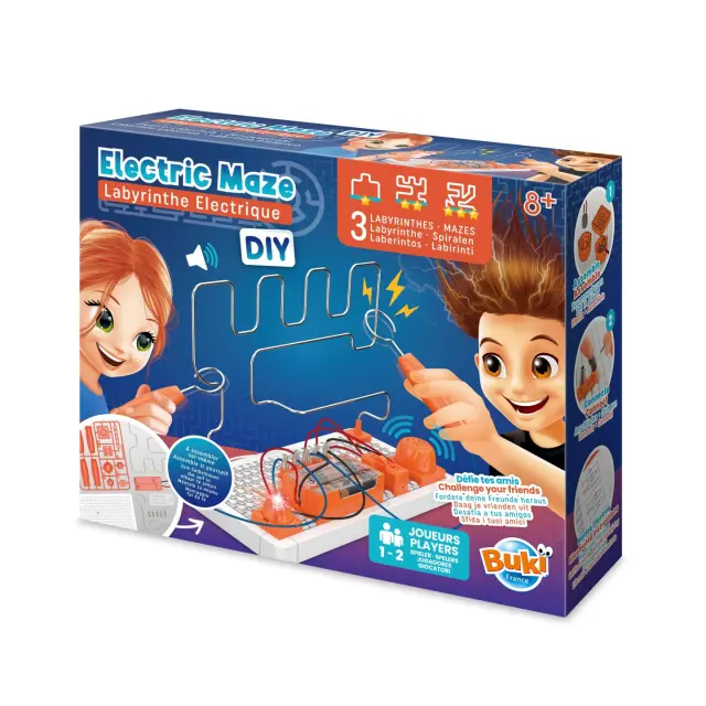 Buki France Electric Maze DIY Σετ Κατασκευής Ηλεκτρικού Λαβύρινθου Δεξιοτεχνίας (8+ ετών) 2177
