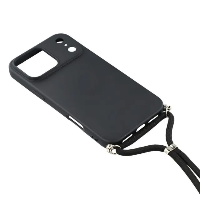 Θήκη με Κορδόνι για τον Λαιμό για iPhone 17 Pro Max/ 18 Pro Max- Black OEM 3