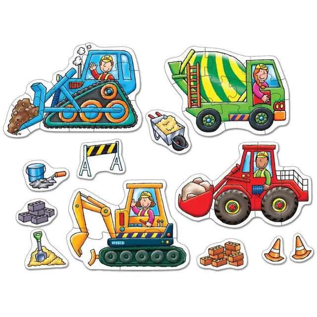 Παζλ 4/8τμχ Big Wheels (3+ ετών) - Orchard Toys 2