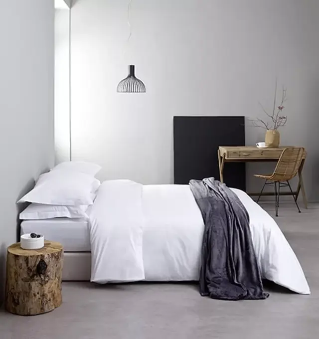 Σεντόνι Cotton Satin, 300 T.C. Λευκό Υπέρδιπλο 260x280
