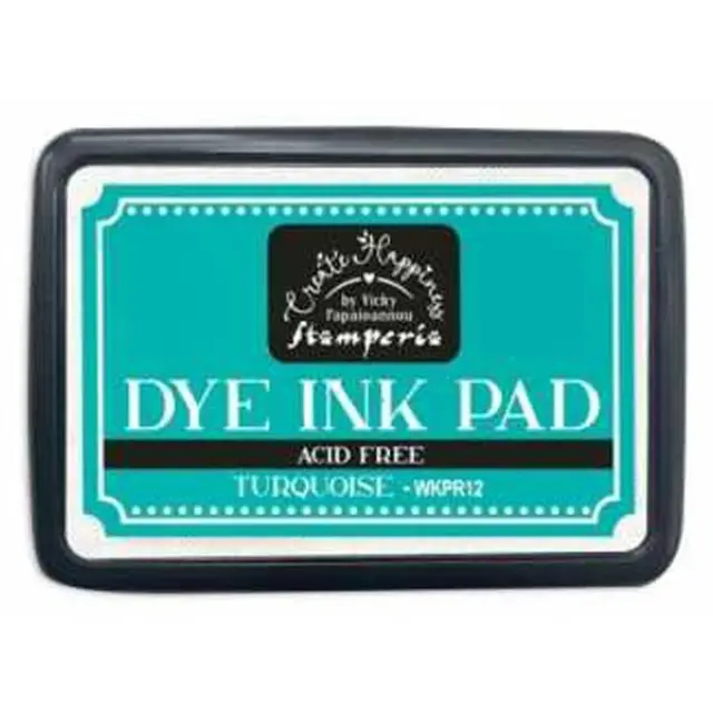 Μελάνι σε ταμπόν για σφραγίδες Dye Ink Pad, Stamperia, Turquoise