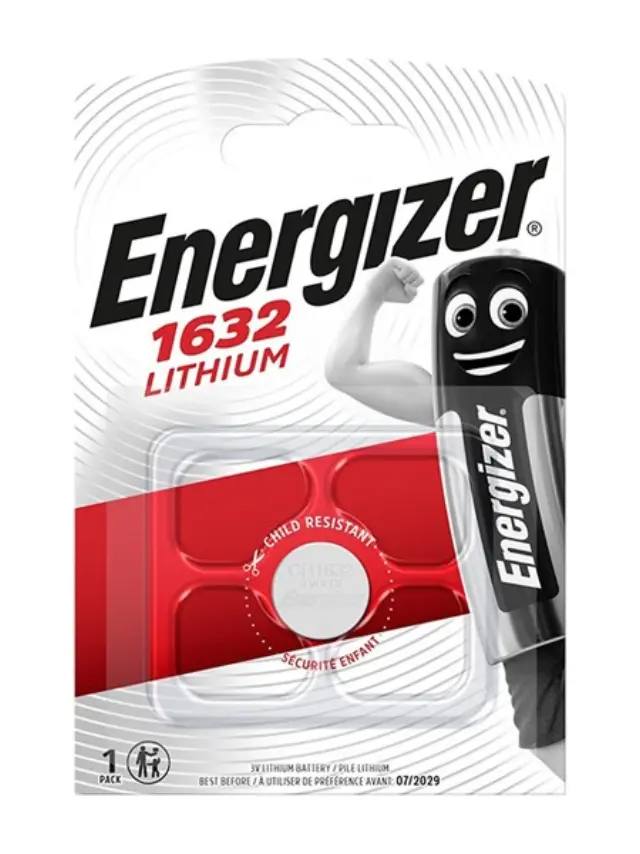 ENERGIZER Lithium CR1632 3V μπαταρία λιθίου ρολογιών 1τμχ