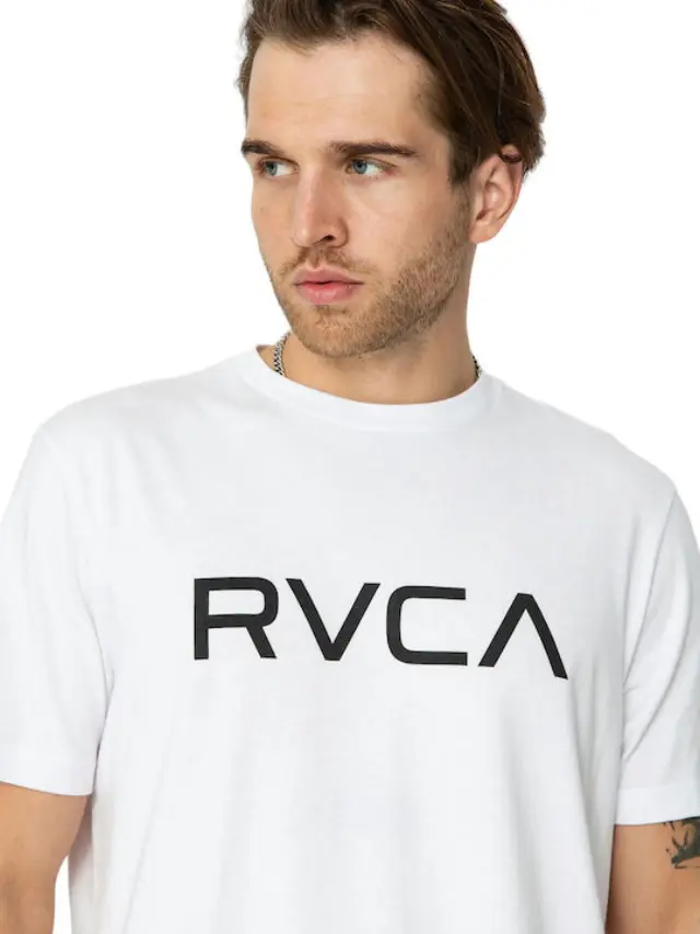 RVCA T-Shirt Λευκό Ανδρικό White 3