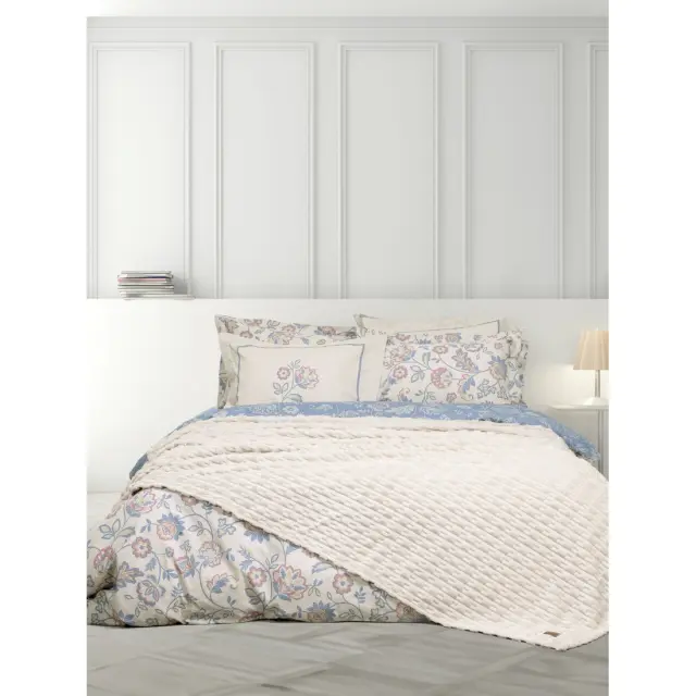 Κουβέρτα Υπέρδιπλη Nima Savara Light Beige 220x240