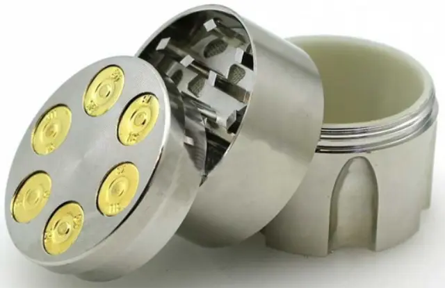 Grinder Μαγνητικός Τρίφτης Γεμιστήρας Περίστροφου 40mm Ασημί 3