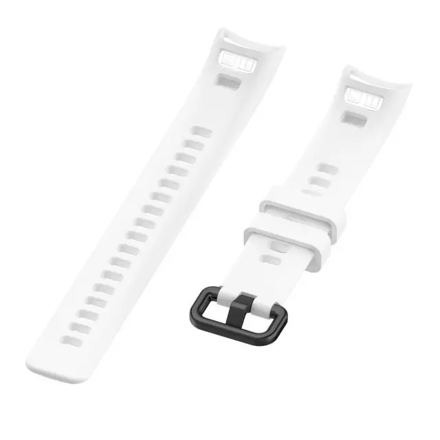 Λουράκι Σιλικόνης για Huawei Honor Band 4/ 5 (95.6mm +124.8mm) Λευκό OEM 2