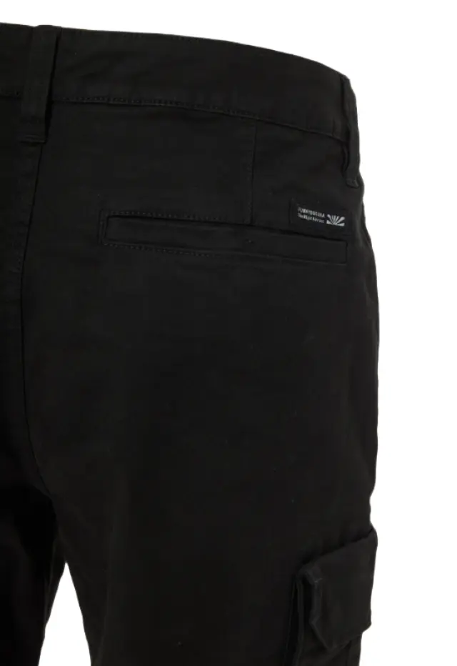 Funky Buddha ανδρικό cargo jogger από ελαστικό βαμβακερό twill FBM014-030-02-1 2