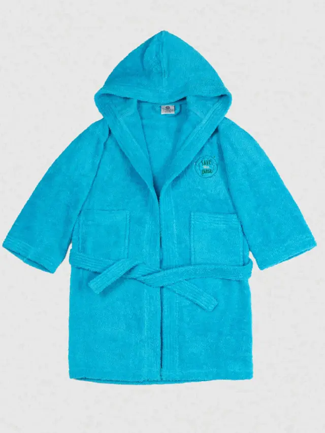 Μπουρνούζι Παιδικό Eco Turquoise Ηλικία 2-4 Sunshine 2