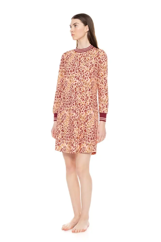 W1605 - Type - NIGHTGOWN SOFT PINK LEOPARD 2