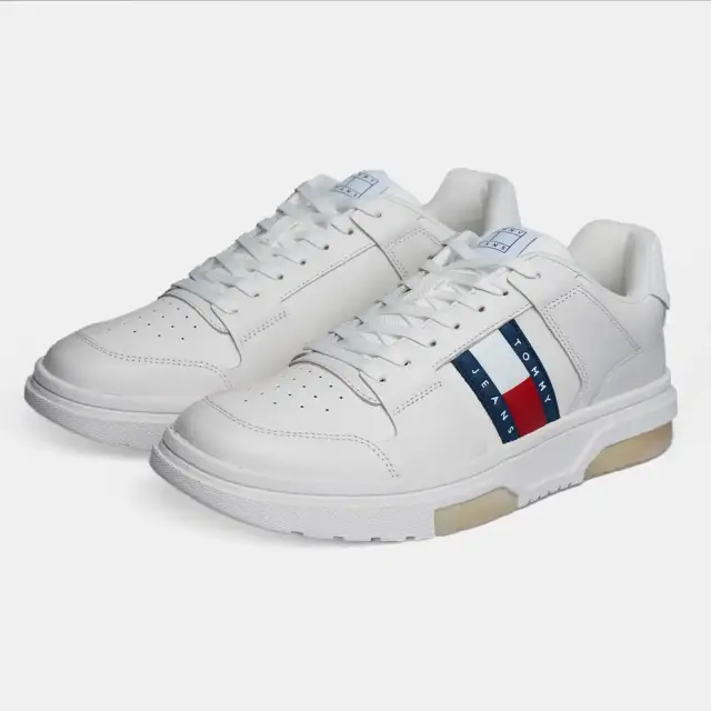 Tommy Hilfiger – Ανδρικά Sneakers The Brooklyn Leather EM0EM01429-YBL Εκρού 3