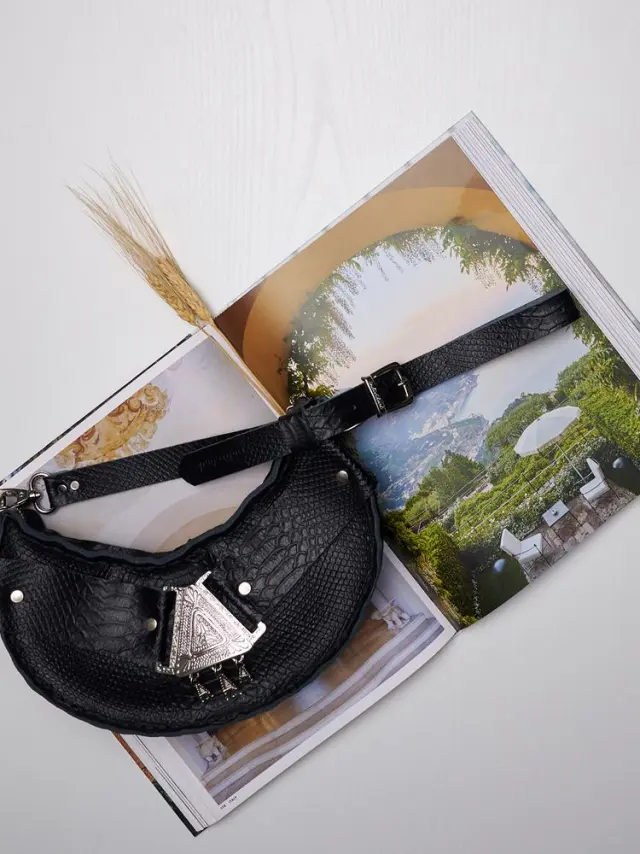 Walking on sunshine black nickel bag INDIVIDUAL ART LEATHER
