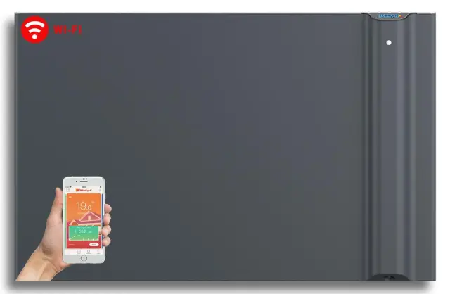 Radialight Klima WiFi 1000 Watt Ανθρακί - Ψηφιακός Θερμοπομπός Διπλής Λειτουργίας