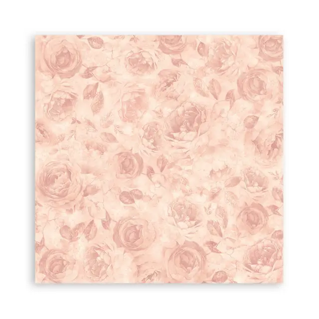Τυπωμένο ύφασμα Stamperia, 30x30cm, 4 τεμ, Shabby Rose 2