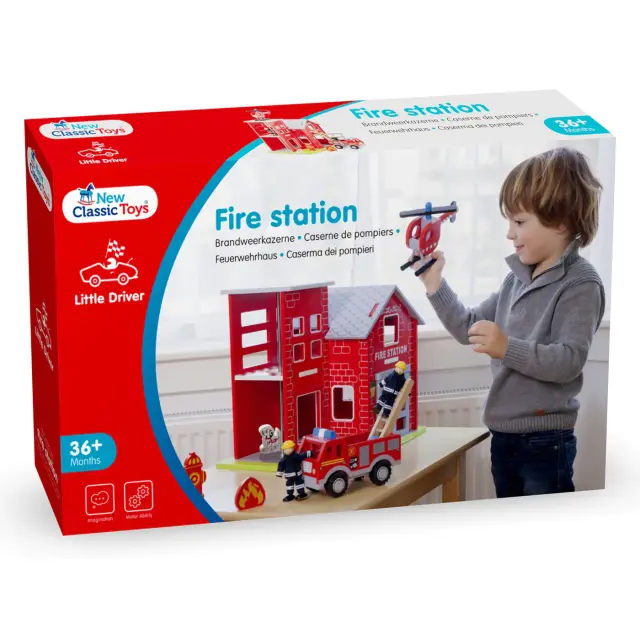Ξύλινος Πυροσβεστικός Σταθμός (3+ ετών) - New Classic Toys 3