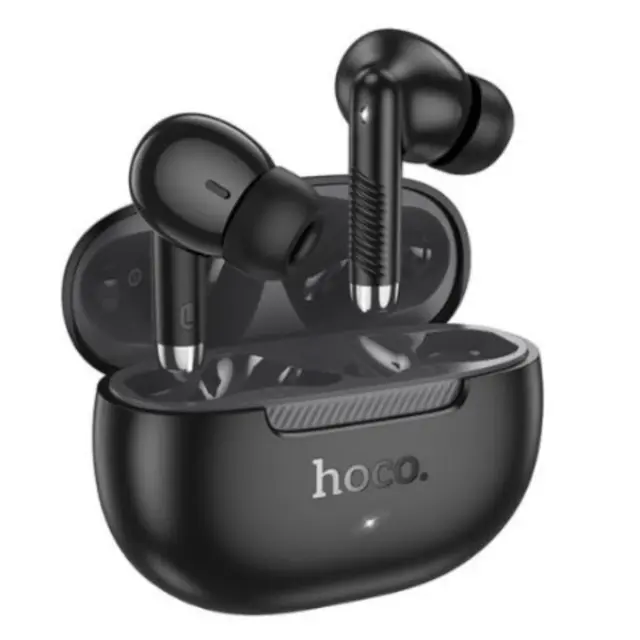 Hoco In-ear Bluetooth Handsfree Ακουστικά με Θήκη Φόρτισης Μαύρα EQ24