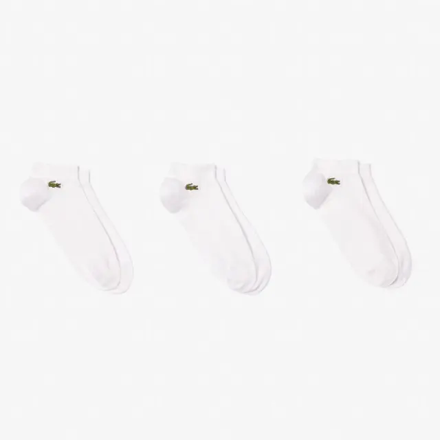 Unisex Κάλτσες Lacoste 3 Ζεύγη RA2917-Z92 Άσπρο - 39-42