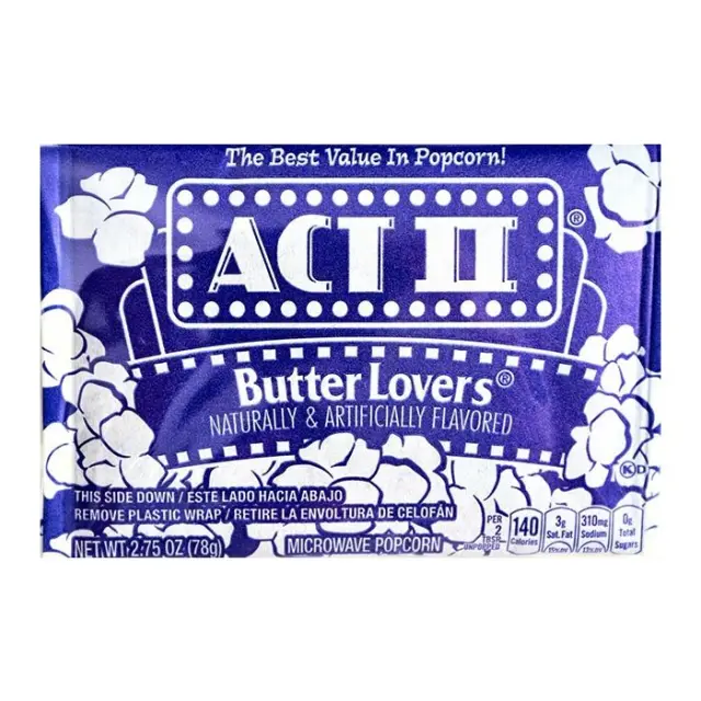 Conagra Act II Butter Lovers Microwave Popcorn (ΧΓ) 78gr (Aνάλωση κατά προτίμηση πριν από 30/05/26)
