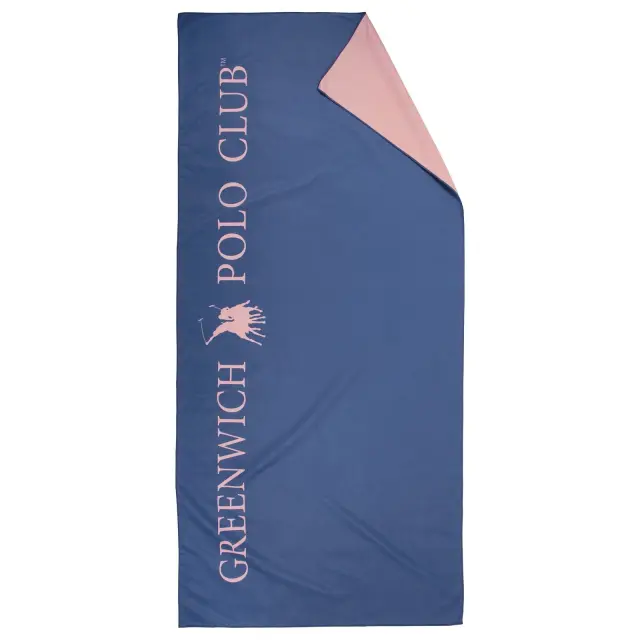 Πετσέτα Θαλάσσης 80x170 Greenwich Polo Club Micro Prints 5210 Blue-Pink 100% Microfiber