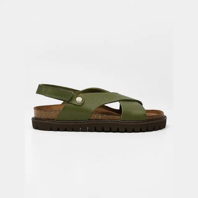 Genuins Πέδιλα Γυναικείο δέρμα Πράσινο GEN/FIBONACCI G106503 KAKI