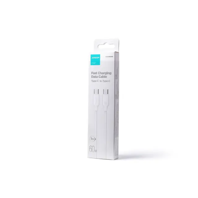 Joyroom S-CC060A9 USB 2.0 Cable USB-C male - USB-C male Λευκό 1m