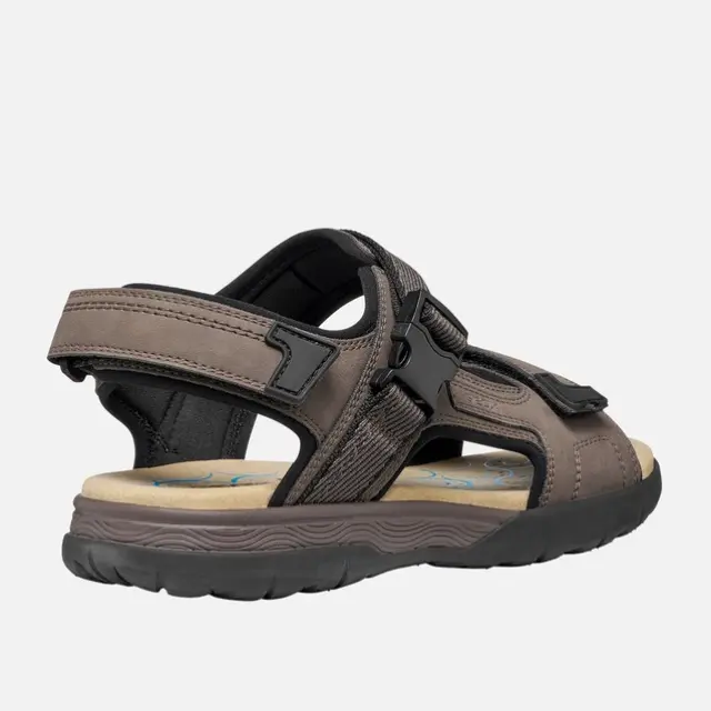 Ανδρικά Ανατομικά Σανδάλια Geox Spherica U55ELB 000EK C1381 Dove Grey/Black Πούρο - 41 3