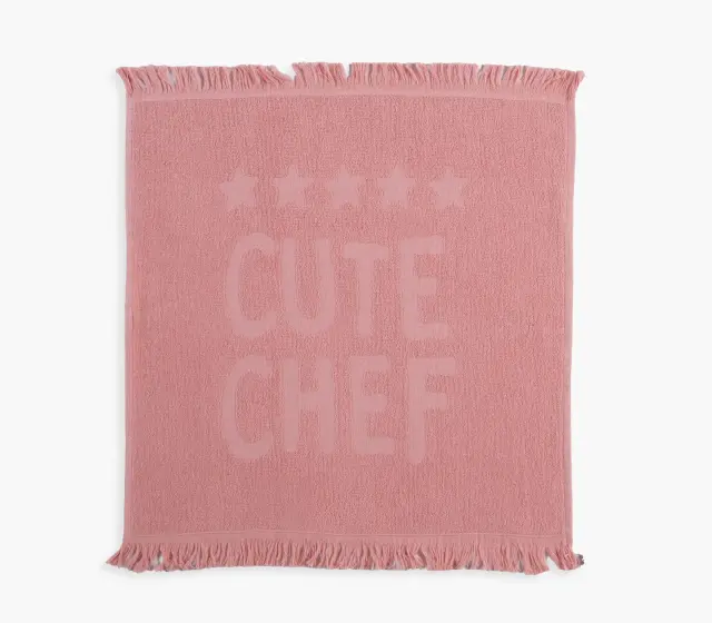 ΠΟΤΗΡΟΠΑΝΟ CUTE CHEF 50Χ50 NEF-NEF HOMEWARE, 100% BAMBAKI - PINK (039626)