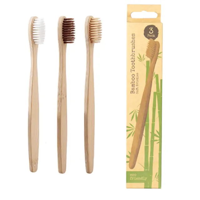 Bamboo Οδοντόβουρτσα Soft 3τμχ
