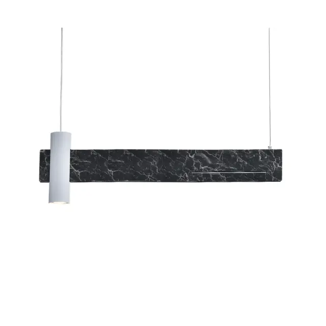 AcaLight Offer NETTO ΦΩΤΙΣΤΙΚΟ ΚΡΕΜΑΣΤΟ ΜΑΥΡΟ ΜΑΡΜΑΡΙΝΟ ΜΕΤΑΛΛΙΚΟ LED 18W 3000K 1440Lm IP20 900Χ1200mm