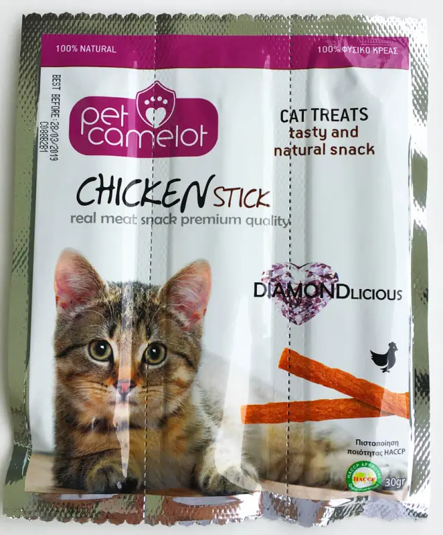 Pet Camelot Stick Γάτας Κοτόπουλο 30gr