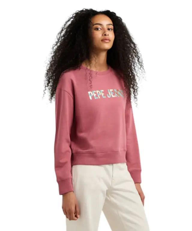 Pepe Jeans - Γυναικεία Μπλούζα Φούτερ Celeste PL5800099-371 Ροζ 2