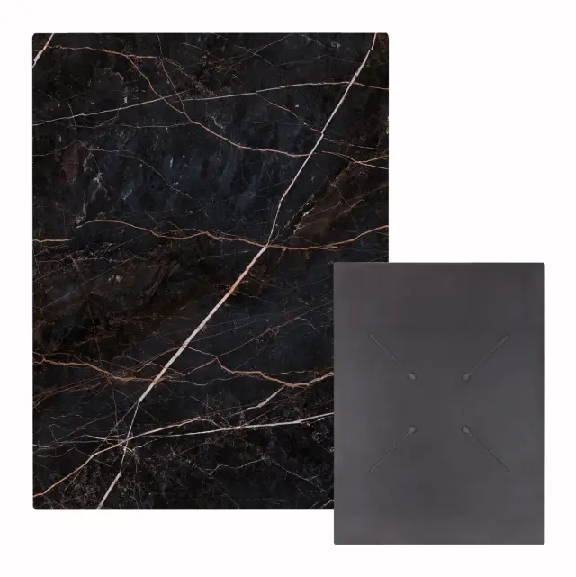 ΕΠΙΦΑΝΕΙΑ ΤΡΑΠΕΖΙΟΥ HPL ΟΡΘΟΓΩΝΙΑ FB96350.34 BLACK MARBLE 60x80εκ.