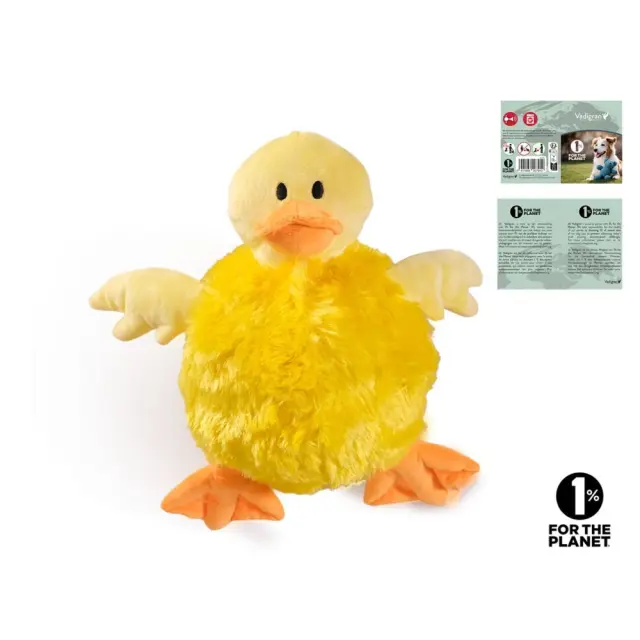 Vadigran Dog Toy Plush Belly Duck Λούτρινο Παιχνίδι 28cm 2