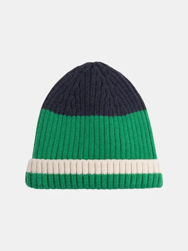 Παιδικό Σκουφάκι για Αγόρια Cozy Colorblock ΠΡΑΣΙΝΟ