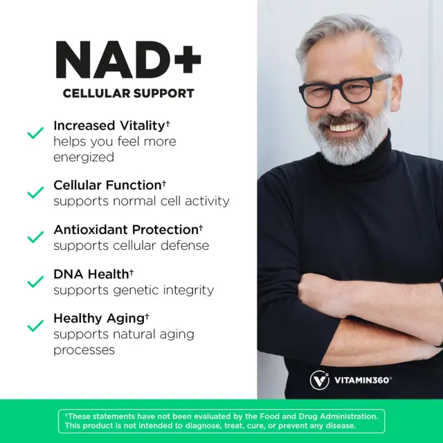 Vitamin360 NAD+ 60 Veg Capsules 3