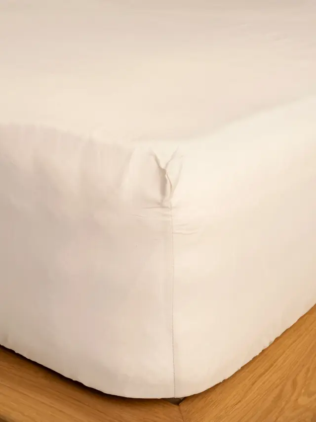 Κατωσέντονο Cotton Feelings με λάστιχο 108 Ecru Διπλό (160x200+30) Sunshine