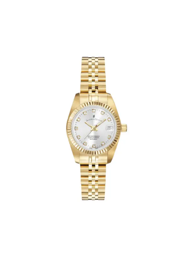 Jacques Du Manoir Inspiration Prime, Women's Watch, Gold Stainless Steel Bracelet NRO.12