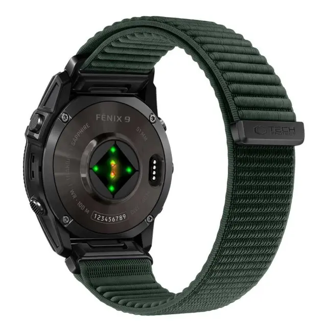 Tech-protect Nylonloop Garmin Fenix 5x / 5x Plus / 6x / 6x Pro / 7x / 8 / 8 Pro / 9 / 9 Pro (51 Mm) Military Green 3