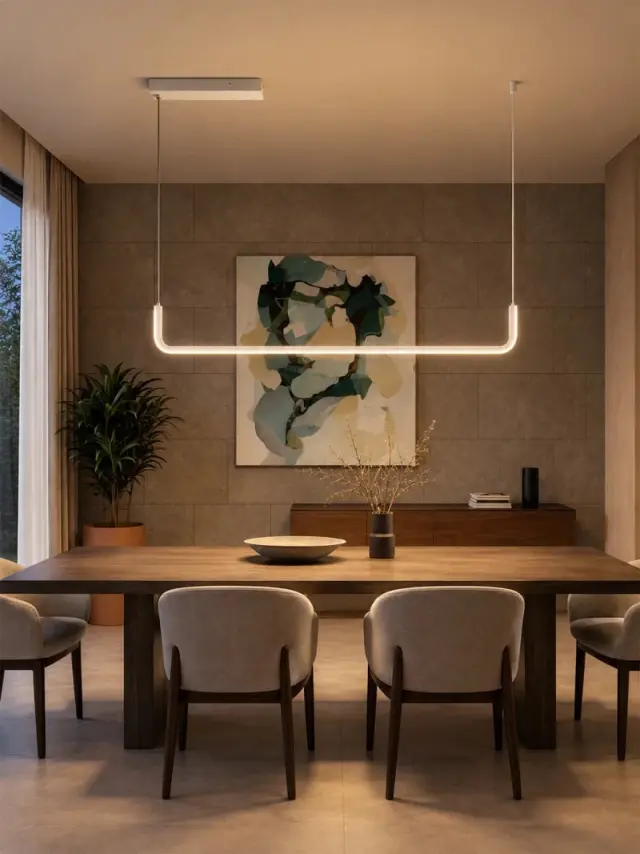 Λευκό Ματ Κρεμαστό Φωτιστικό LED CCT 120cm kelvo LINARIA 36W Άσπρο