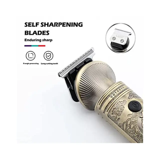 VGR 6in1 Grooming Kit Επαναφορτιζόμενη Κουρευτική Μηχανή Χρυσή V-106 2