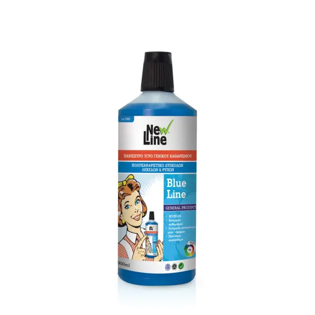 New Line Blue Line Πανίσχυρο υγρό γενικού καθαρισμού 0.9L