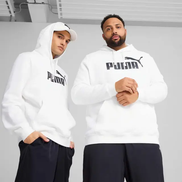 Puma Men's Essentials No1 Logo Fleece Hoodie Άσπρο 682570-02 (Puma)