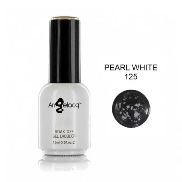 Ημιμόνιμο επαγγελματικό βερνίκι ANGELACQ 15ML - 0.5FL.OZ 125 Pearl White