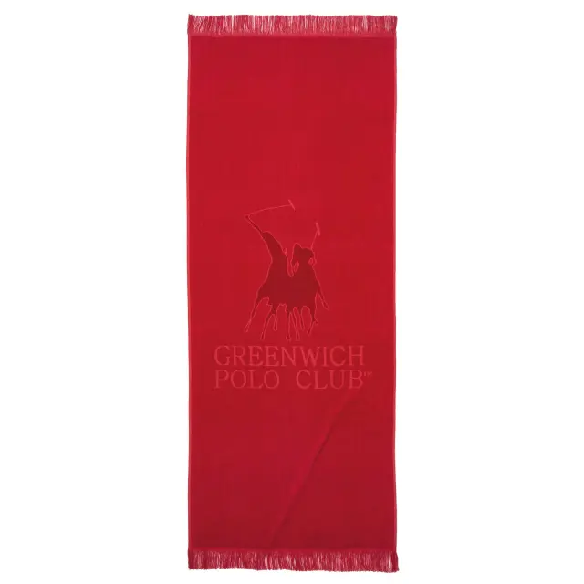 Πετσέτα Θαλάσσης 90Χ190 Βαμβακερή Essential Greenwich Polo Club 3657 Κόκκινο