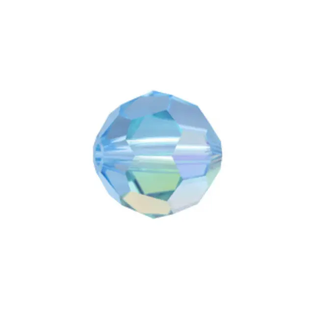 Swarovski 5000 Faceted Round Aquamarine AB 4mm - 10τεμ