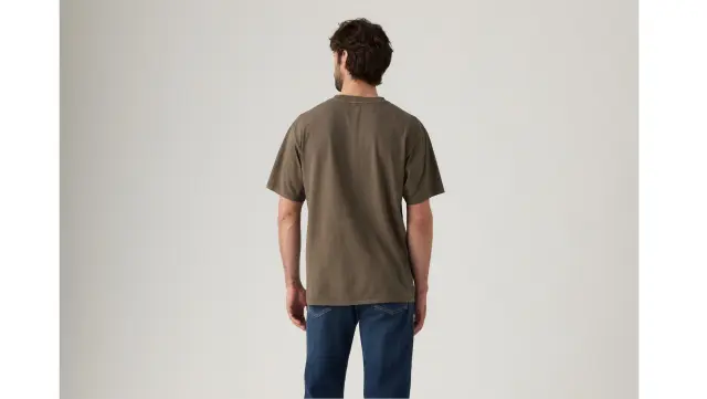 RED TAB VINTAGE TEE BROWNS - GARMENT DYE KHAKI GR Garment Dye Khaki Gr - S 2