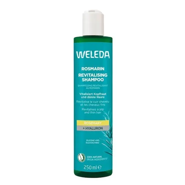 WELEDA Rosemary Revitalising Shampoo Αναζωογονητικό Σαμπουάν Δενδρολίβανο με Υαλουρονικό Οξύ 250ml