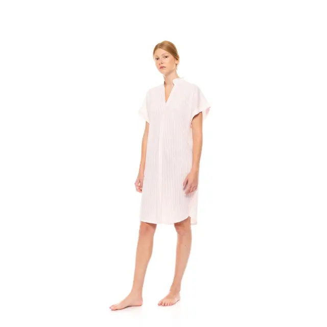 Νυχτικό Γυναικείο S1441 Soft Pink Stripe Τύπος Pink Label - XL 3